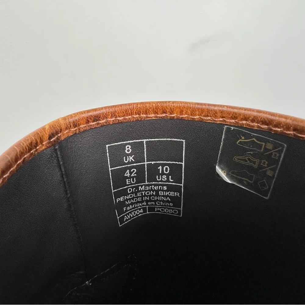 Dr Martens x Pendleton RARE Wool Tapestry Panel Leather Boots - Picture 8 of 9